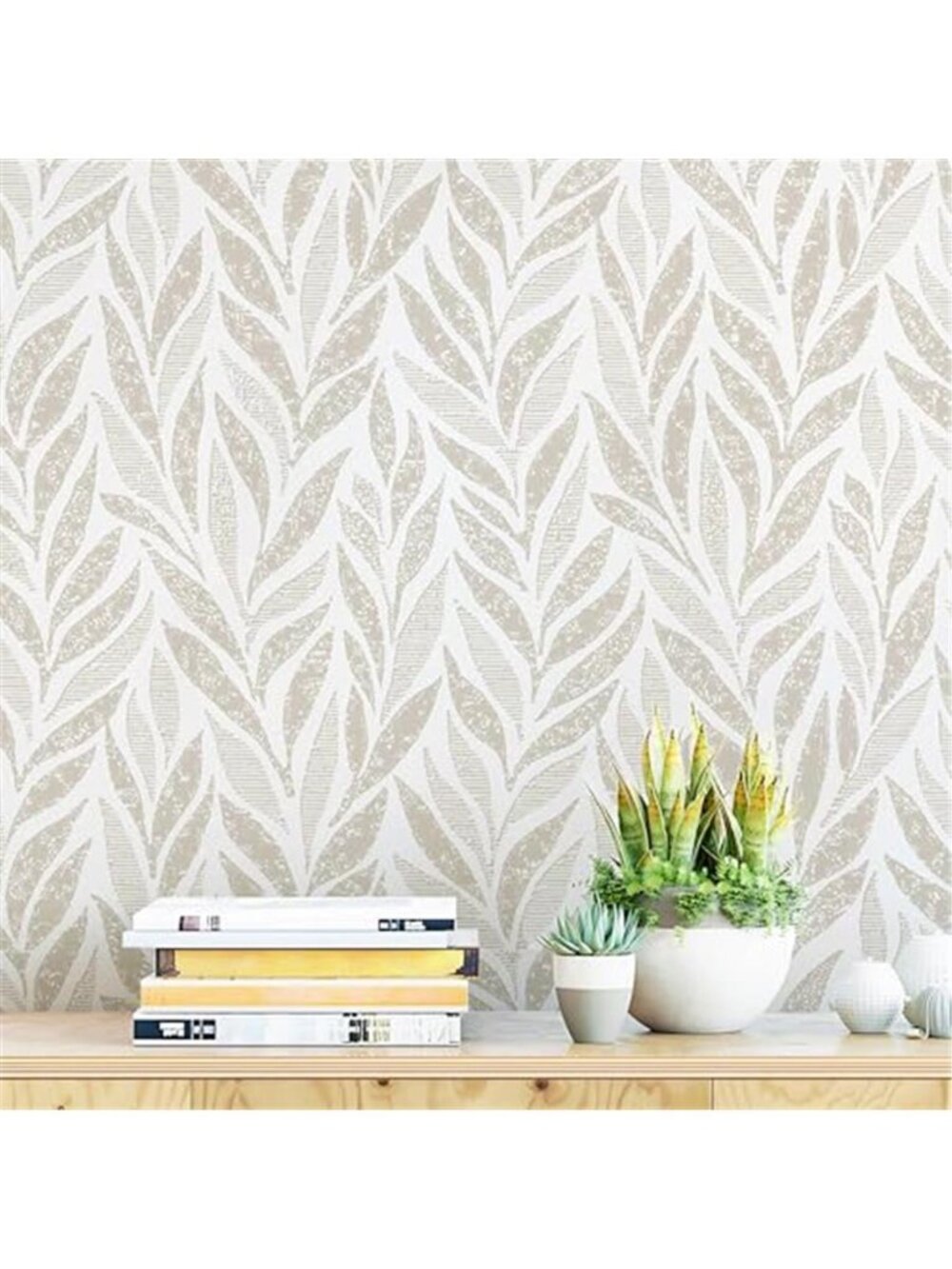 Peel And Stick Wallpaper Boho Leaf Removable Self Adhesive Vinyl Contact Paper